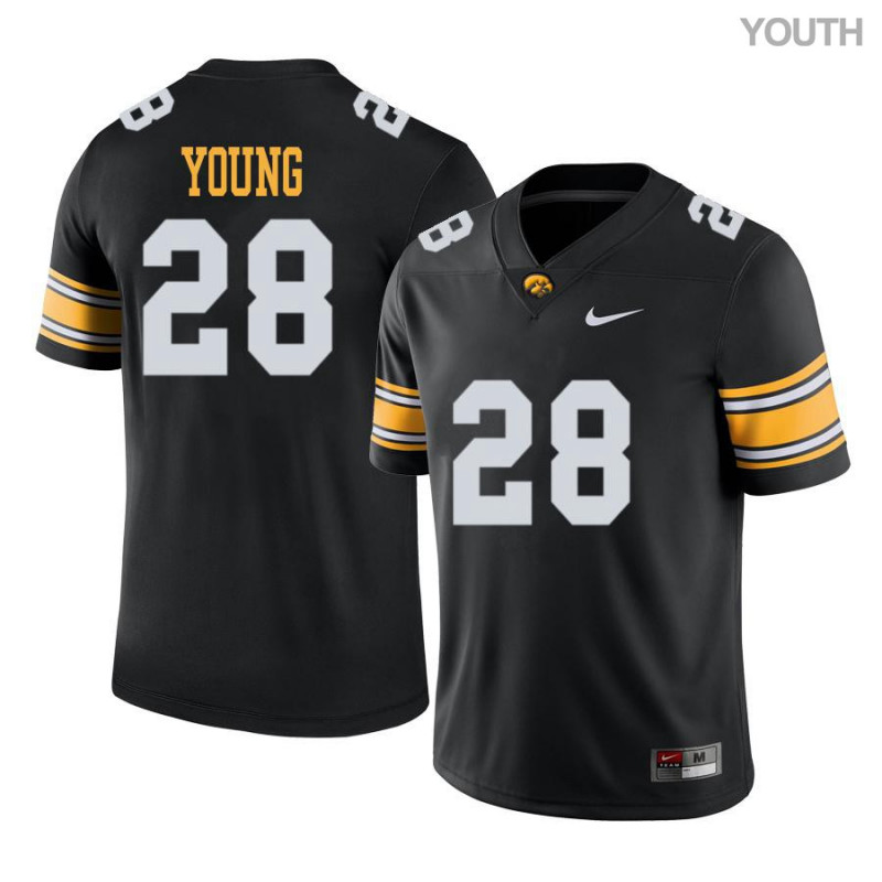 Youth Iowa Hawkeyes NCAA #28 Toren Young Black Authentic Nike Alumni Stitched College Football Jersey XB34Q08DD